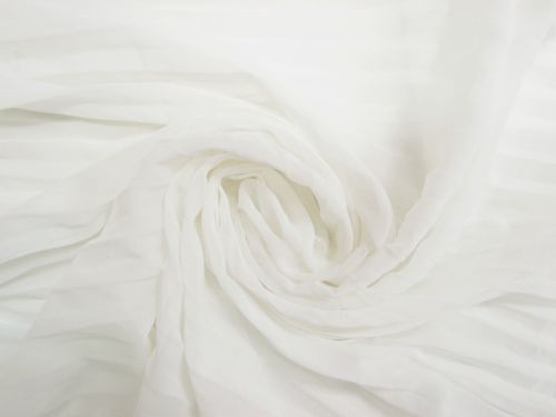 Great value Pleated Georgette- Milky Way White #13514 available to order online Australia