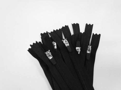 Great value 13cm Dress Zip 10 Pack- Black- ZP01 available to order online Australia