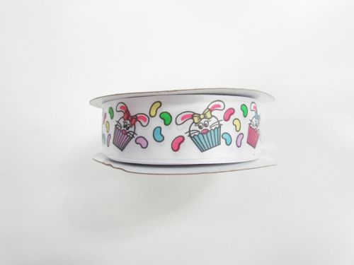 Great value 25m Roll- 25mm Funny Bunny Ribbon #T882 available to order online Australia