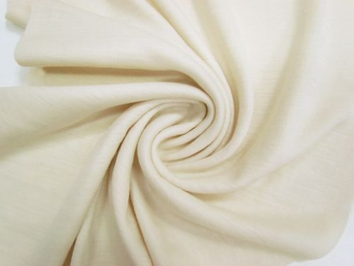Great value Tubular 1x1 Rib Wool Jersey- Warm Cream #13564 available to order online Australia