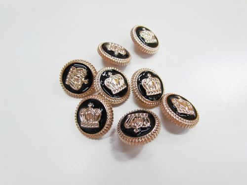 Great value 20mm Queen's Crown Button- FB685 available to order online Australia
