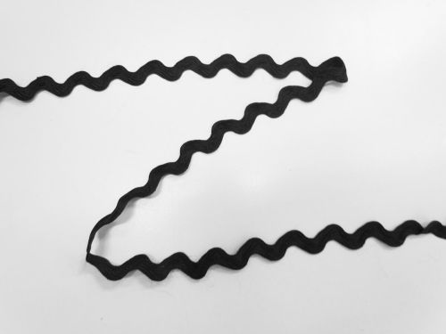 Great value 14mm Ric Rac Trim- Deep Black #T900 available to order online Australia