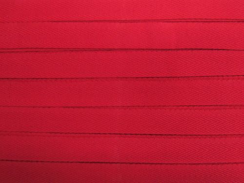 Great value 20mm Cotton Herringbone Tape- Ladybug Red #T929 available to order online Australia