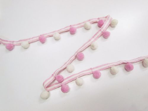 Great value 30mm Gelato Pom Pom Trim- Strawberry #T946 available to order online Australia
