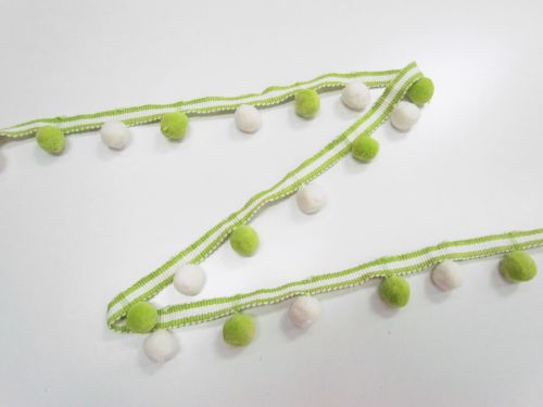 Great value 30mm Gelato Pom Pom Trim- Lime #T947 available to order online Australia