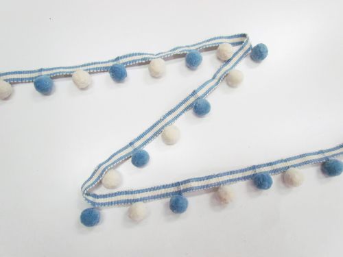 Great value 30mm Gelato Pom Pom Trim- Blueberry #T948 available to order online Australia