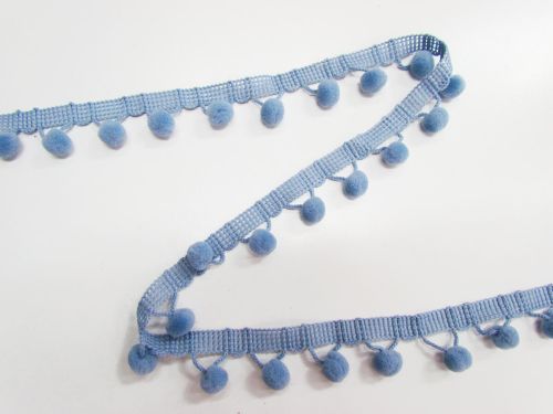 Great value 28mm Pom Pom Trim- Slate Blue #T956 available to order online Australia