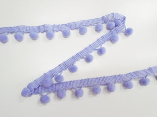 Great value 28mm Pom Pom Trim- Periwinkle Lilac #T957 available to order online Australia