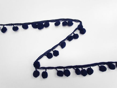 Great value 22mm Pom Pom Trim- Navy Blue #T958 available to order online Australia