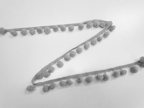 Great value 22mm Pom Pom Trim- Cloud Grey #T960 available to order online Australia