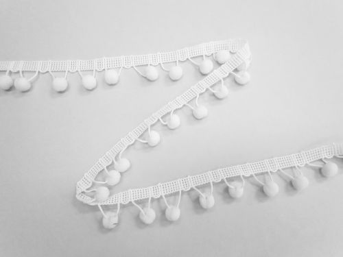 Great value 28mm Pom Pom Trim- Feather White #T961 available to order online Australia