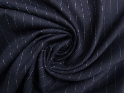 Great value Midnight Horizon Pinstripe Stretch Wool Blend Suiting #13656 available to order online Australia