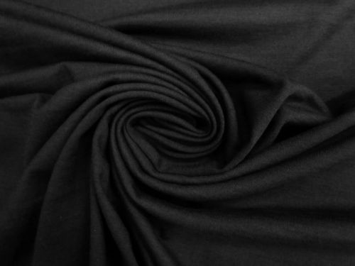 Great value Heavyweight Merino Wool Blend Jersey- Onyx Black #13664 available to order online Australia