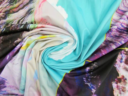 Great value 110cm Panel- Glitching Mountains Xtra Life Tactel Lycra® #13712 available to order online Australia