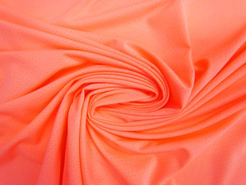 Great value Micro Eyelet Jersey- Neon Peachy #13744 available to order online Australia