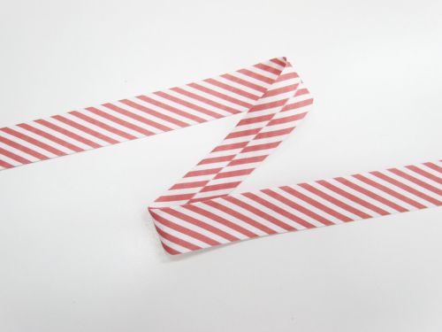 Great value 25mm Cotton Bias Binding- 1/8 Stripe- Antique Red- DVBB2984 available to order online Australia