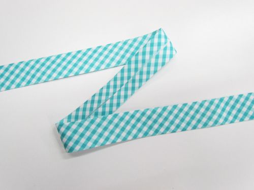 Great value 25mm Cotton Bias Binding- 1/8 Check- Barrier Blue- DVBB2953 available to order online Australia