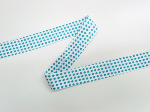 Great value 25mm Cotton Bias Binding- 1/8 Dot- Summer Bay- DVBB3008 available to order online Australia