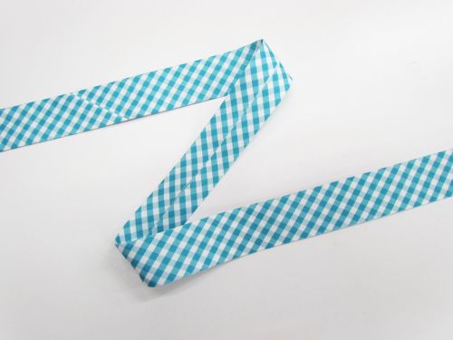Great value 25mm Cotton Bias Binding- 1/8 Check- Summer Bay- DVBB3010 available to order online Australia
