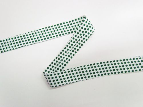 Great value 25mm Cotton Bias Binding- 1/8 Dot- Wheelie Bin- DVBB3022 available to order online Australia