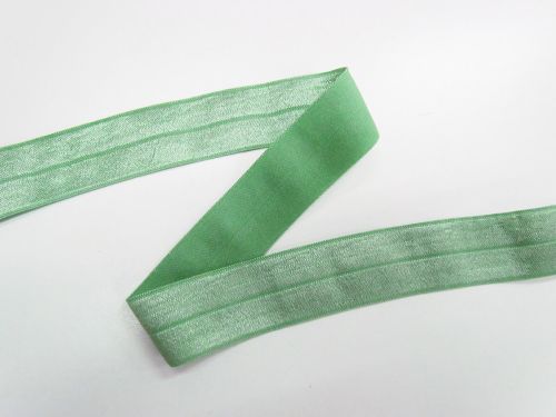 Great value 25mm Shiny Fold Over Elastic- Sage Green #T970 available to order online Australia