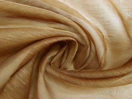 Great value Silk Linen Slub Organza- Acorn Brown #13761 available to order online Australia