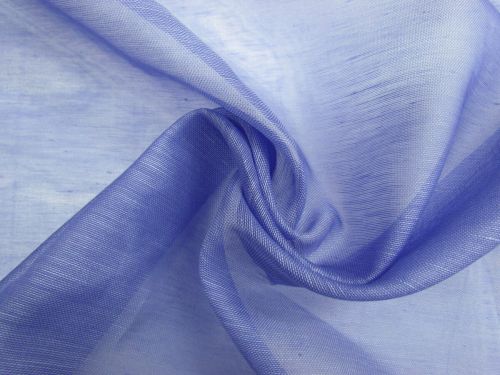 Great value Silk Linen Slub Organza- Salvia Blue #13764 available to order online Australia