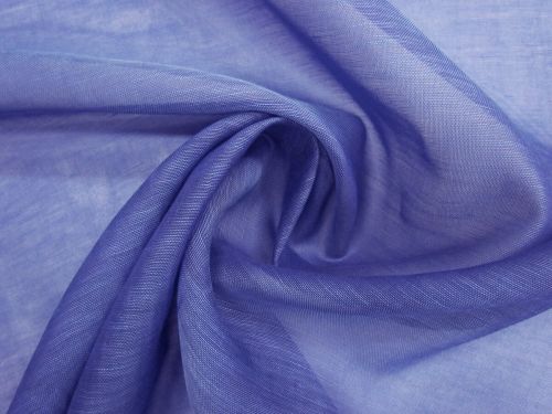 Great value Silk Linen Slub Organza- Royal Blue #13765 available to order online Australia