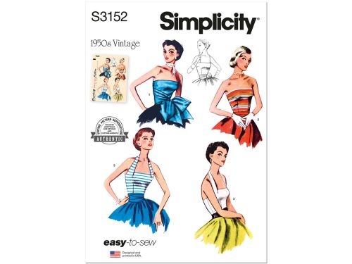 Great value Simplicity Pattern S3152 MISSES TOP / VEST- Size H5 (6-8-10-12-14) available to order online Australia