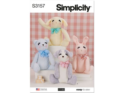 Great value Simplicity Pattern S3157 UNDEFINED STUFFED CRAFT- Size OS (ONE SIZE) available to order online Australia