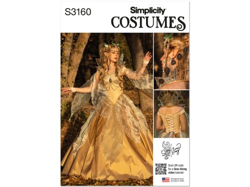 Great value Simplicity Pattern S3160 MISSES COSTUME- Size U5 (16-18-20-22-24) available to order online Australia