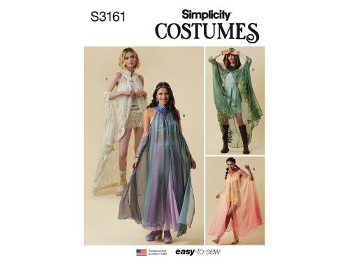 Great value Simplicity Pattern S3161 MISSES COSTUME- Size A (XS-S-M-L-XL) available to order online Australia