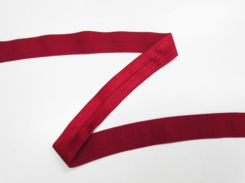 Great value 25mm Shiny Fold Over Elastic- Scarlet #T978 available to order online Australia