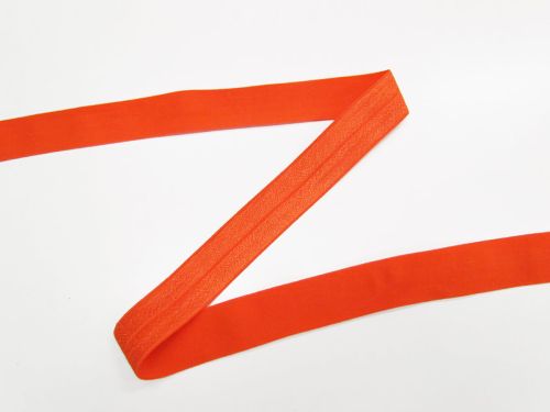 Great value 25mm Shiny Fold Over Elastic- Autumn Orange #T979 available to order online Australia
