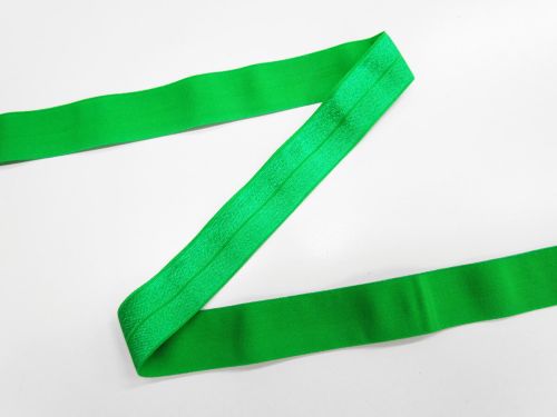 Great value 25mm Shiny Fold Over Elastic- Emerald #T980 available to order online Australia
