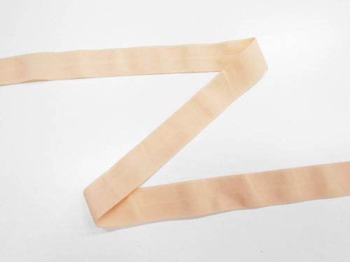 Great value 25mm Matte Fold Over Elastic- Pastel Peach #T989 available to order online Australia