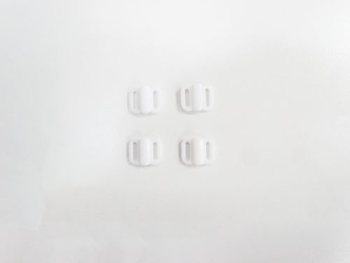 Great value 9mm Plastic Fashion & Swim Clips- White RW029- Pack of 4 available to order online Australia