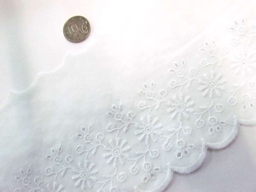 Great value 12cm Daisy Dreams Broderie Trim- White available to order online Australia