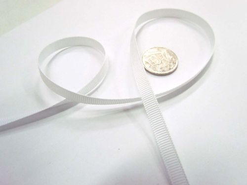 Great value Grosgrain Ribbon 6mm- White available to order online Australia