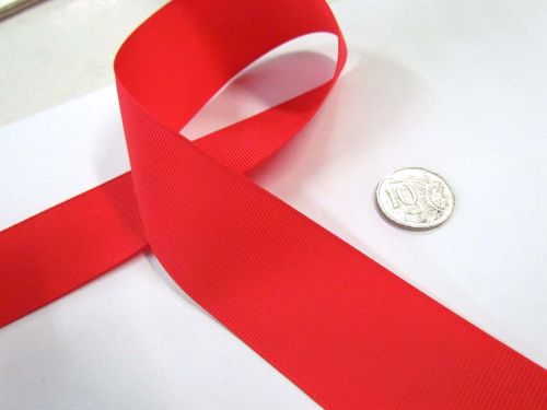 Great value Grosgrain Ribbon 38mm- Red available to order online Australia