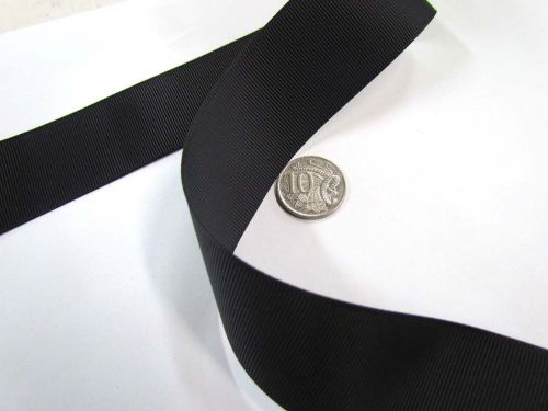 Great value Grosgrain Ribbon 38mm- Black available to order online Australia