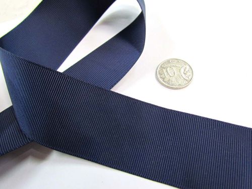 Great value Grosgrain Ribbon 38mm- Navy available to order online Australia