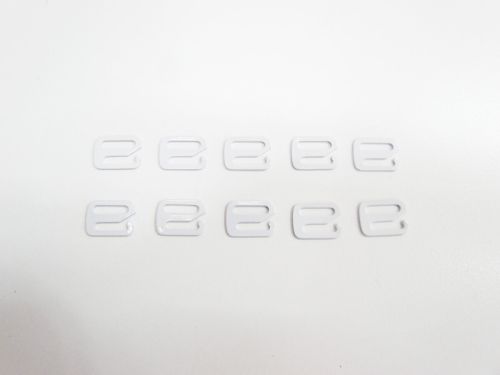 Great value 9mm White Strap Hooks RW069- Pack of 10 available to order online Australia