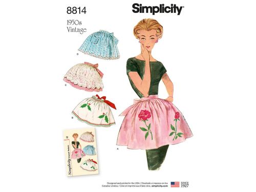 Great value Simplicity Pattern S8814 Misses' Vintage Aprons- Size OS (ONE SIZE) available to order online Australia