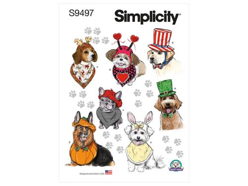 Great value Simplicity Pattern S9497 PET ACCESSORIES- Size A (S-M-L) available to order online Australia
