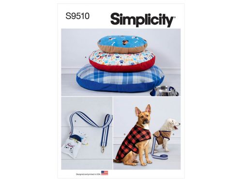 Great value Simplicity Pattern S9510 Dog Beds, Leash with Case, Harness Vest and Coat- Size A (All Sizes in One Envelope) available to order online Australia