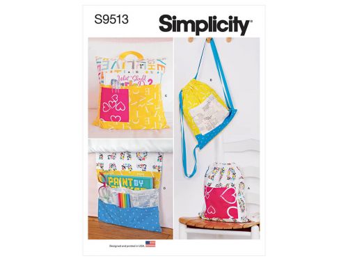 Great value Simplicity Pattern S9513 Backpacks, Reading Pillow, Bed Organizer- Size OS (One Size Only) available to order online Australia