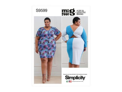 Great value Simplicity Pattern S9599 WOMEN'S KNIT DRESSES- Size G5 (26W-28W-30W-32W-34W) available to order online Australia