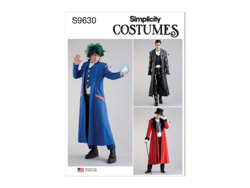 Great value Simplicity Pattern S9630 Men's Costume Coats- Size BB (44-46-48-50-52) available to order online Australia