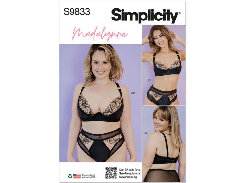 Great value Simplicity Pattern S9833 Misses / Plus Sleepwear- Size A (ALL SIZES) available to order online Australia